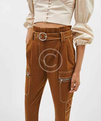 High waist retro trousers